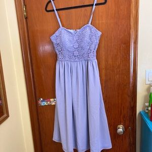 Lavender midi ModCloth dress